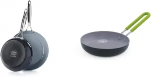 Набор сковород GreenPan Valencia Pro, 20/25 см, серый