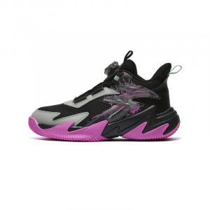 361°KIDS Износостойкие, водонепроницаемые, легкие, амортизирующие детские баскетбольные кроссовки, черно-серые, для подростков