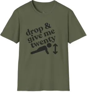 Футболка Drop and Give Me Twenty для тренировок