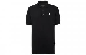 PHILIPP PLEIN Футболка поло мужская черная FW22