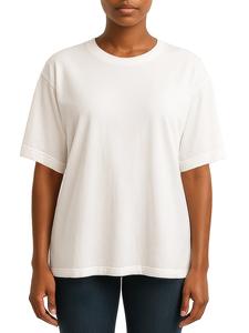 Женская футболка Reichstadt Regular Fit с отворотом через плечо, модель 25RSW071, белая, размер XXL