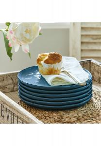 Набор десертных тарелок Biarre синий, 6 шт Loberon, синий