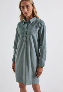 Платье Street One Shirt dress, Blau/Blue-Grey