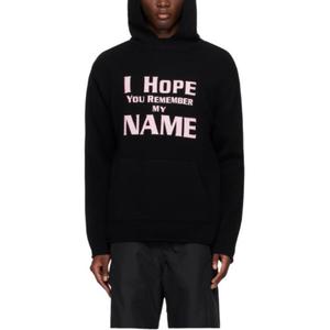 Графический худи WE11DONE, черный