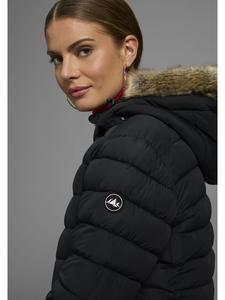 стеганая куртка черного цвета Polarino