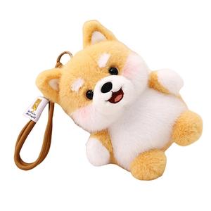 Кукла плюшевый брелок ароматизированный щенок настольный спутник коллекция высота 15см MLING, светло-коричневый