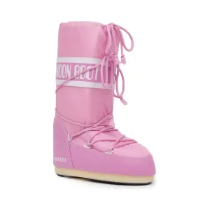 Зимние ботинки Moon Boot утепленные нейлоновые, розовый