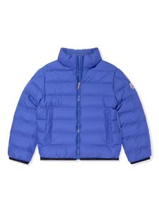 Moncler Enfant куртка с логотипом-нашивкой, синий