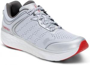 Мужские ортопедические кроссовки Aetrex Chase с поддержкой свода стопы - облегчение при подошвенном фасците, комфортная сетка, регулируемые шнурки, серебро