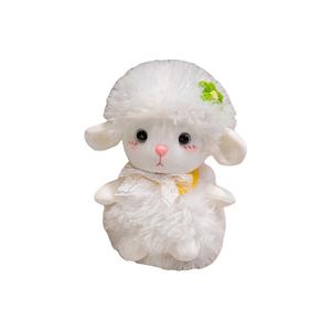 Плюшевая игрушка Sweet Cake Lamb реалистичная животная мягкая кукла высота 25см/38см/45см Pampered Journal, зеленый