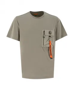 Футболка с карманом на молнии Parajumpers, зеленый