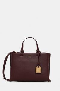 Кожаная сумка Dkny, красный