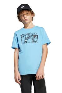 Детская хлопковая футболка MESSI Adidas Performance, синий