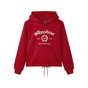 Skechers Новогодний свитшот женский ягодно-красный