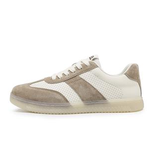 LINGPAO Дышащие нескользящие низкие скейтерские кроссовки мужские - бежевый абрикос, цвет Beige Apricot