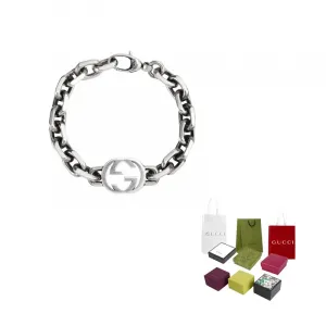 GUCCI Серебряный браслет мужский silver