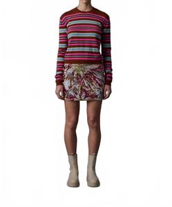 Свитер My Crew в ржаво-красную полоску Le Superbe, Rust Multi Stripe