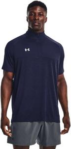 Under Armour мужская футболка Locker SS 1/4 Zip, Midnight Navymetallic Silver