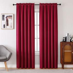 Занавеска для окна National Karter с одинарным затемнением, красный