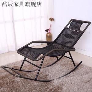 FANCYCHIC Кресло-качалка из ротанга для улицы, модель coffee round line thickened premium edition