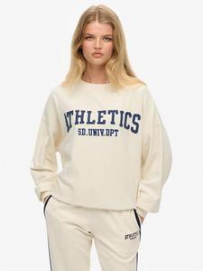 Свитшот Athletic Essentials с аппликацией Superdry, Desert Bone Offwhite