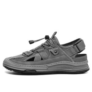 HLA Мужские пляжные сандалии, черно-серый