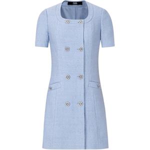 KARL LAGERFELD / Karl Lagerfeld Jeans Платье с короткими рукавами KARL LAGERFELD женское синее