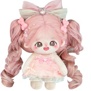 COTTON PLANET Хлопковая кукла со скелетом букет персиковых цветов вальс плюшевая кукла высота 20см длина 22см