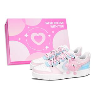 Кроссовки для скейтбординга Court Borough с противоскользящей подошвой, устойчивые к истиранию, с амортизацией, низкие, для детей и подростков Nike, розовый