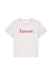 Футболка с принтом AMORE watapparel, серый