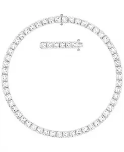 Ожерелье Millenia с родиевым покрытием, 15 дюймов + удлинитель 2 дюйма Swarovski, white