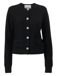 Кардиган с пайетками Carolina Herrera, черный