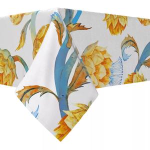 Прямоугольная скатерть, 100 % хлопок, 60x120 дюймов, цветочный 139