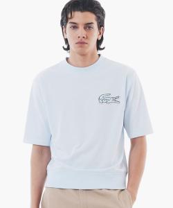 Толстовка с большим принтом в виде часов.