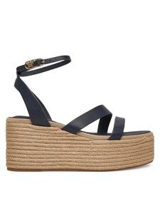 Эспадрильи Ankle Strap Leather Platform FW0FW08497 Tommy Hilfiger, синий