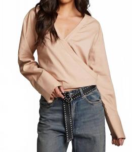 Хейли Блузка в теплом тауп Chaser, Warm Taupe