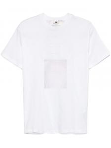 Футболка Elisabetta Franchi с тисненым логотипом, белый