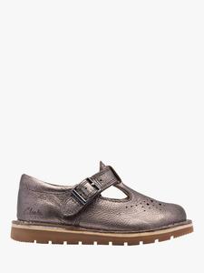 Детские кожаные туфли Joyful Skip Clarks, Pewter