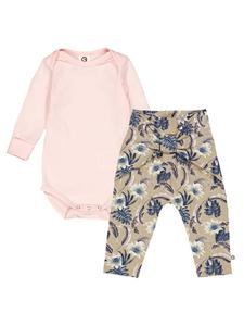 Набор Müsli by GREEN COTTON, оливковый/розовый