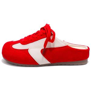 Женские сандалии с закрытым носком, устойчивые к истиранию и резиновой подошвой Yang Nianhua, Red