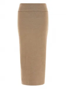 Юбка из трикотажа JACQUEMUS, нейтральный