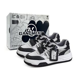 Hong Kong Meng Серые мужские противоскользящие дышащие низкие скейтерские кроссовки с эффектом увеличения роста, цвет Gray[Box]