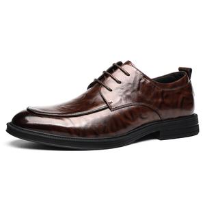 CHINT Повседневные кожаные туфли мужские низкие черные/темно-коричневые - темно-коричневые, цвет Dark Brown