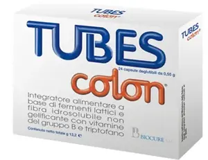 Добавка для здоровья кишечника Tubes Colon, 24 капсулы