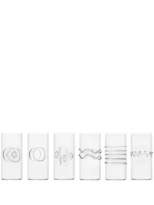 Набор decò из шести высоких стаканов, 6,5 см, Ichendorf Milano, нейтральные цвета