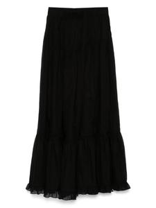 Длинная юбка из хлопка в складку PNK, черный