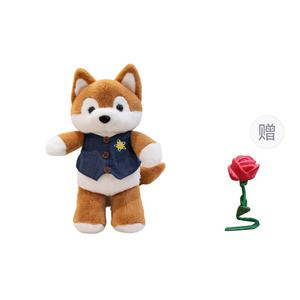 Плюшевая кукла Fox Dolls высотой 30см/45см Doudou Beibei, розовый
