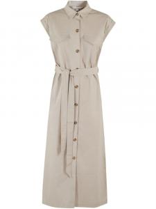 Платье-рубашка с поясом Barbour, нейтральный