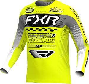 Детская мотокроссовая майка FXR podium, Yellow/Black/White