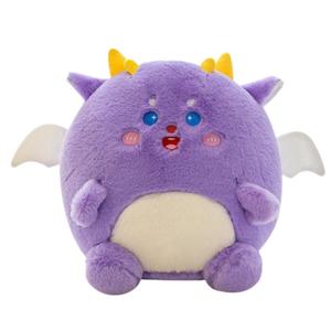 Плюшевая игрушка Dundun Dragon Knock, супер милая и очаровательная кукла 30см/40см/50см высотой Small bubble, фиолетовый